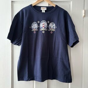 Vintage Lighthouse Navy Blue Tee